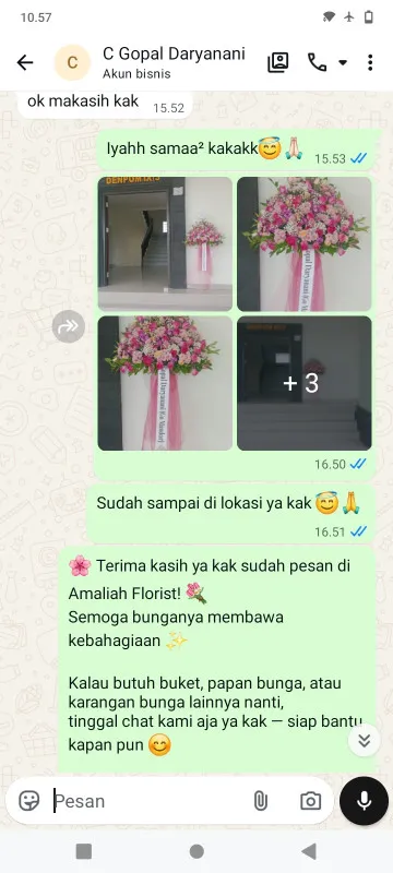 Pengiriman Karangan Bunga Sukadana Compreng